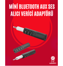 Taşınabilir Bluetooth Ses Alıcısı | 30 Dk Şarj, 4 Saat Kullanım, Geri Klipsli