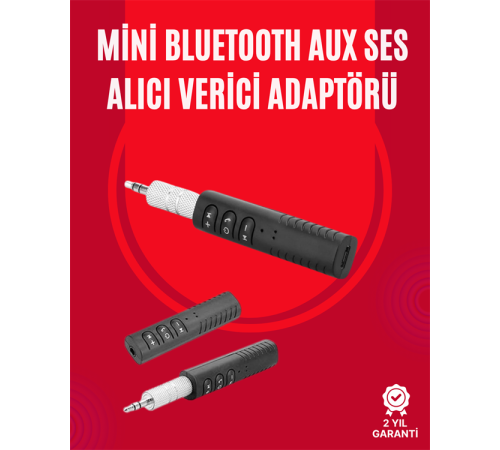 Taşınabilir Bluetooth Ses Alıcısı | 30 Dk Şarj, 4 Saat Kullanım, Geri Klipsli