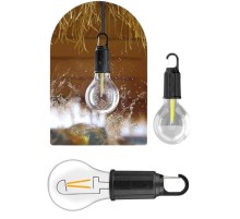 Taşınabilir Şarjlı Led Ampul Askılı Lamba Kamp Bahçe Lambası