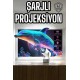 Taşınabilir Sinema Oyun Projektörü Akıllı Projeksiyon Android 11