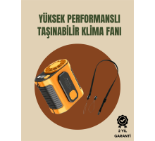 Taşınabilir USB Şarjlı Turbo Fan – 3 Modlu Soğutma, Hafif & Kompakt