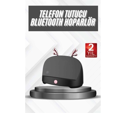 Telefon Tutucu Bluetooth Hoparlör Geyikli Renkli Uzun Ömürlü