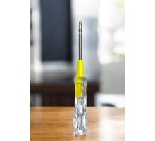 Test Cihazı Kontrol Kalemi Çift Başlıklı Şeffaf Elektrik Testi