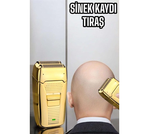 Tıraş Makinesi Paslanmaz Çelik Şarjlı Taşınabilir
