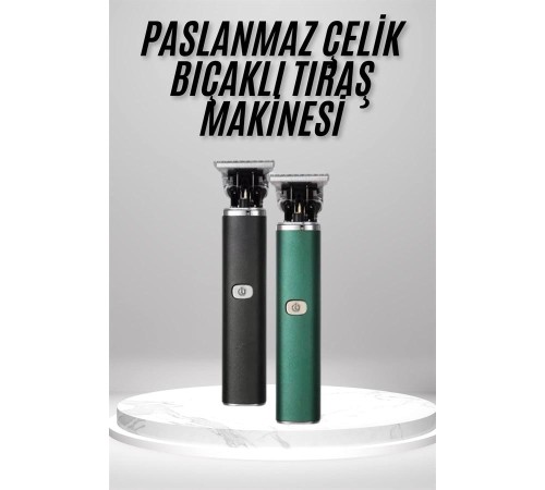 Tıraş Makinesi Profesyonel Paslanmaz Çelik T-bıçak Saç Sakal Ense Vücut