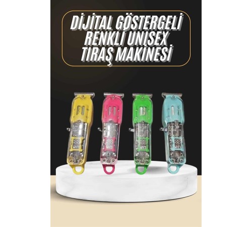 Tıraş Makinesi Renkli Dijital Göstergeli Epilasyon Öncesi Kısaltma Makinesi