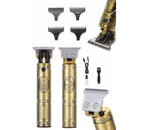 Tıraş Makinesi Şarjlı Çizik Tıraş Paslanmaz Çelik Bıçaklı 4 Taraklı