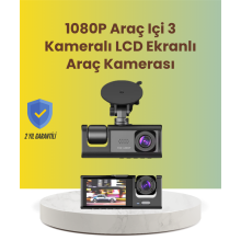 TA-01 2.0 İnç Ekranlı 3 Kanallı Araç Kamerası