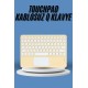 Touchpad Tüm Cihazlara Uyumlu Bluetooth Klavye Touchpad Slim Kablosuz Wifi Q Klavye