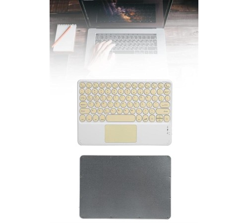 Touchpad Tüm Cihazlara Uyumlu Bluetooth Klavye Touchpad Slim Kablosuz Wifi Q Klavye