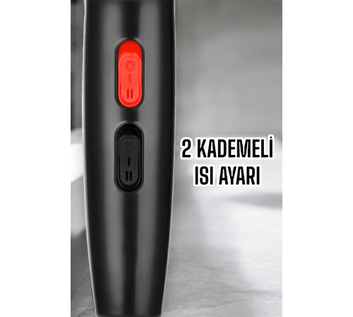 Tüm Saç Tiplerine Uygun, İki Kademeli Hız Ayarlı Fön Makinesi