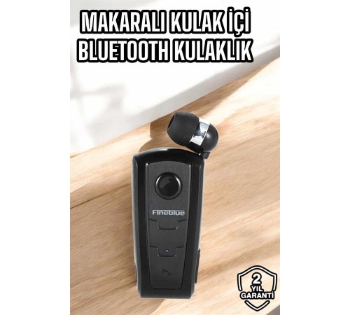 Tüm Telefonlara Uyumlu Mikrofonlu Titreşimli Makaralı Bluetooth Kulakiçi Kulaklık