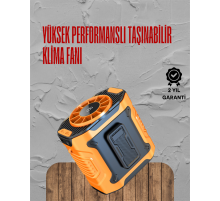 Turbo Mini Fan – Dijital Ekranlı, Sessiz & Şarjlı Serinlik!