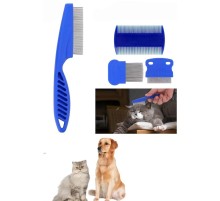 Tüy Fırçası Bit Tarağı Seti Evcil Hayvan Tüy Toplayıcı Bit Pire Önleyici Tarak