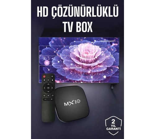 TV Box Android Uyumlu 4 Çekirdekli WİFİ Bağlantılı 4K