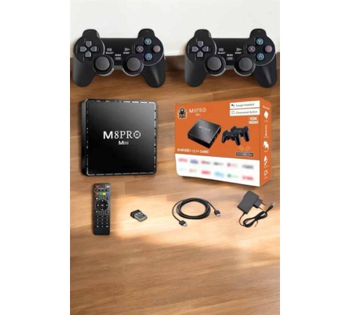 TV Box Çift Oyun Kollu 10000 Oyunlu Atari