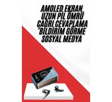 TWS Bluetooth Kulaklık Aynalı Kulaklık Dijital Göstergeli Dokunmatik Kontrol