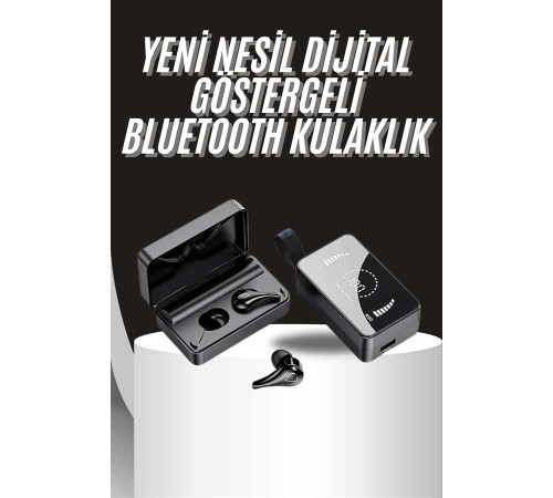 TWS Bluetooth Kulaklık Aynalı Kulaklık Dijital Göstergeli Dokunmatik Kontrol