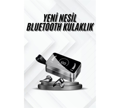 TWS Bluetooth Kulaklık Kablosuz Uzun Pil Ömrü Dijital Göstergeli Powerbank