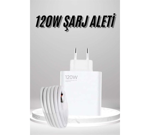 Type C Yüksek Hızlı Şarj Aleti Beyaz 120W Ultra Uzun Ömürlü Type C Yüksek Hızlı Şarj Aleti Beyaz 120W Ultra Uzun Ömürlü