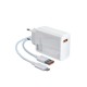 Type C Yüksek Hızlı Şarj Aleti Beyaz 120W Ultra Uzun Ömürlü