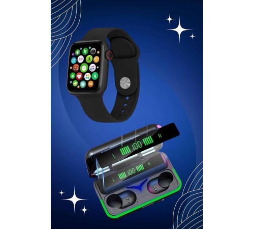 Ucuz ve Kaliteli Kulaklıklı Saat Seti Bluetooth Bağlantılı Akıllı Saat ve Kulaklık