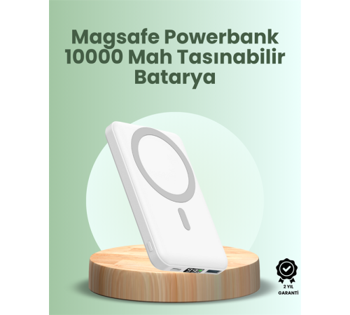 Ultra İnce Manyetik Powerbank – Hızlı Şarj, Güçlü Tutuş, 10000 mAh Kapasite