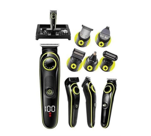 Unısex Çok Fonksiyonlu Bakım Seti Led Göstergeli Tıraş Makinesi Saç Sakal Vücut