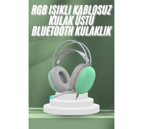 Unısex Yüksek Ses Kaliteli Yumuşak Kılıflı Kablosuz Kulak Üstü Bluetooth Kulaklık