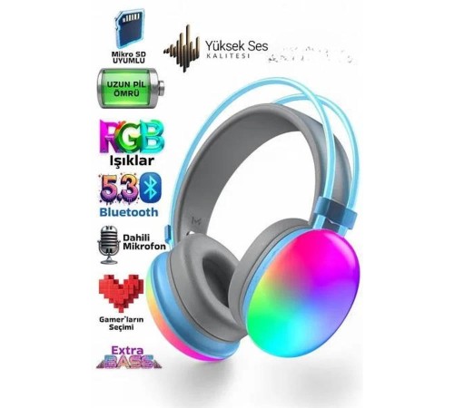 Unısex Yüksek Ses Kaliteli Yumuşak Kılıflı Kablosuz Kulak Üstü Bluetooth Kulaklık