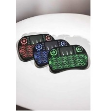 USB Bağlantılı Mini Q Klavye Işıklı Tüm Cihazlara Uyumlu