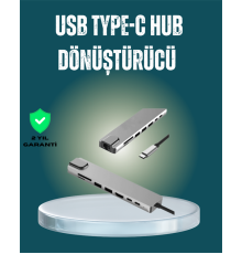 USB‑C Çoklu Bağlantı Merkezi – 5 Gbps, 100‑240 V, Sağlam Eloksal Tasarım