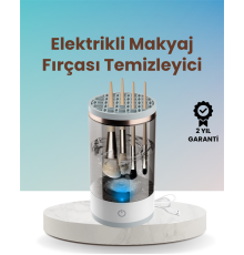 USB Şarjlı Derin Temizlik Makyaj Fırçası Yıkama Makinesi