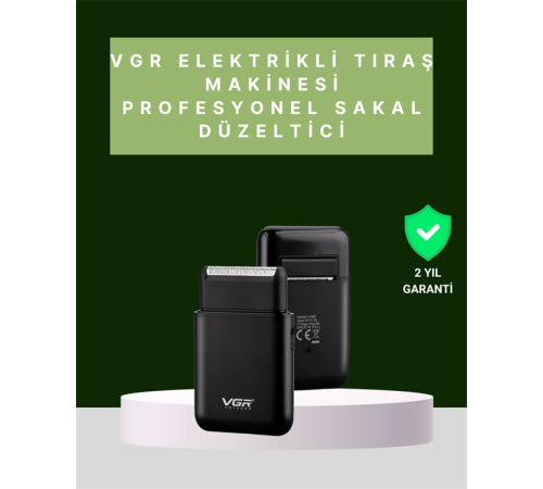 USB Şarjlı Traş Makinesi – Piston + Ağ Başlık, 600 mAh Batarya