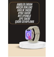 Uyku ve Sağlık Takibi Yapabilen GPS Uyumlu Plastik Kordonlu Akıllı Saat