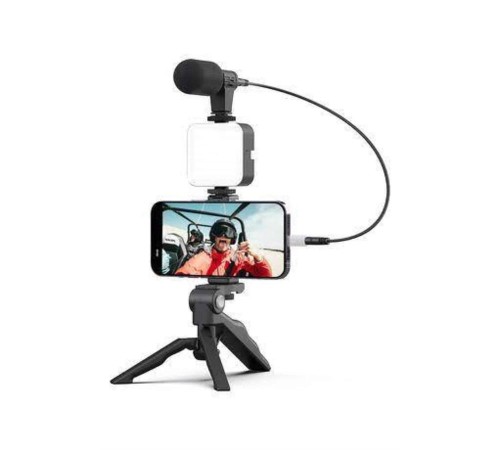 Video Making Kit Telefon Tutucu Vlog Video Mini Led Işıklı