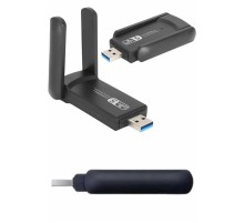 Wifi Alıcı Dual Band Usb 3.0 Adaptör Kablosuz Windows 7/8/10/11