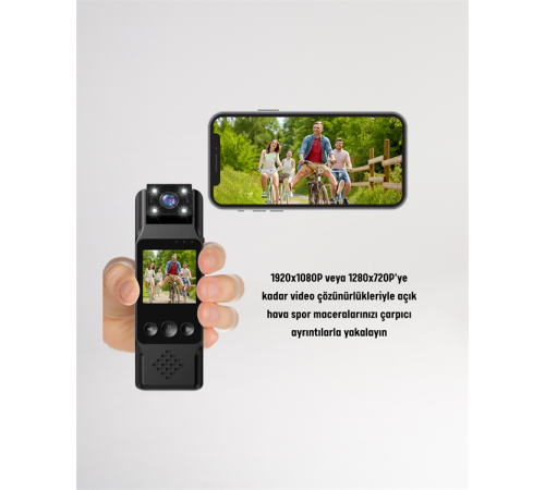 Hareket Algılayıcılı Taşınabilir Mini Kamera – 3MP Fotoğraf, Düşük Güç Tüketimi