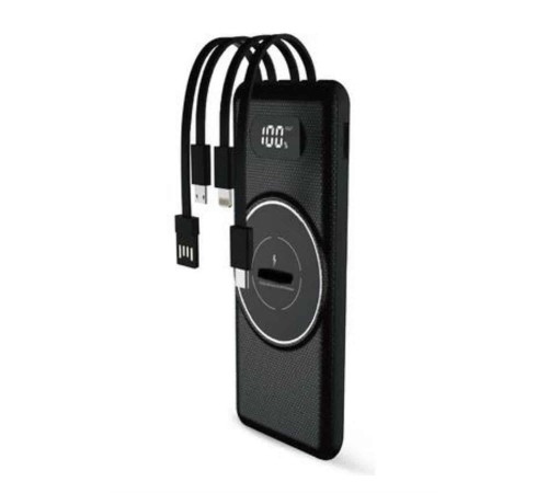 Wireless Powerbank 10000 Mah LED Ekranlı Dahili Kablolu Hızlı Şarj