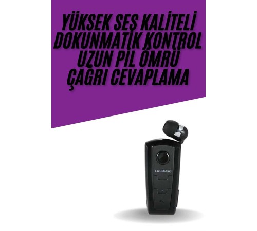 Yaka Kulaklığı Andorid Tüm Cep Telefonlarına Uyumlu Mikrofonlu Titreşimli Makaralı