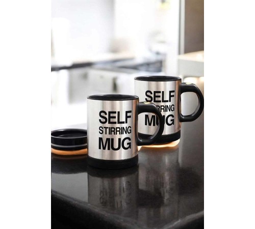 Yazılı Mug Kupa Karıştırıcı Özelliği Ve Paslanmaz Çelik
