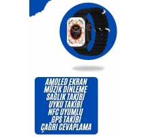 Yeni Nesil Akıllı Kol Saati Nabız Ölçer GPS Uyumlu 49 MM Kasa