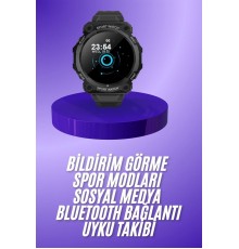 Yeni Nesil Akıllı Saat Bluetooth Bağlantılı Su Geçirmez Android ve İOS Uyumlu