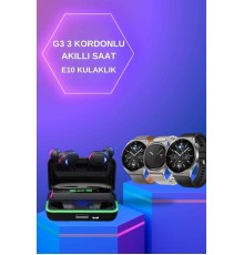 Yeni Nesil Akıllı Saat Ve Bluetooth Kulaklık Titreşim Bildirimleri Uyku Takibi
