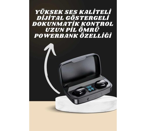 Yeni Nesil Akıllı Saat ve Bluetooth Kulaklık Kampanyası Dokunmatik Kare 7 Kordonlu