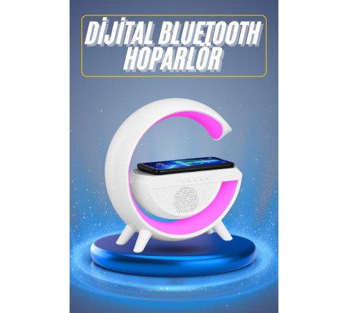Yeni Nesil Bluetooth Hoparlör Speaker 5.0 Taşınabilir G Şeklinde Powerbankli