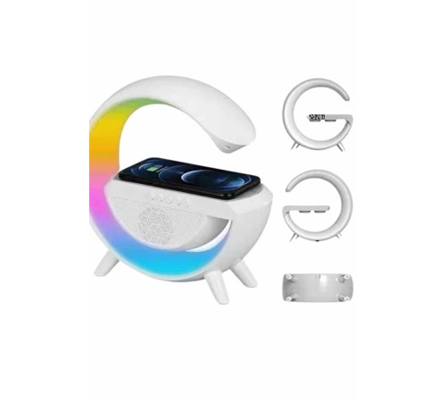 Yeni Nesil Bluetooth Hoparlör Speaker 5.0 Taşınabilir G Şeklinde Powerbankli