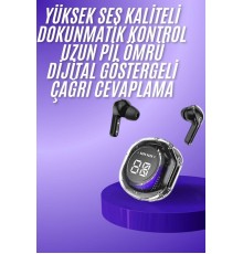 Yeni Nesil Bluetooth Kulaklık Dijital Göstergeli  Dokunmatik 5.3 Kablosuz