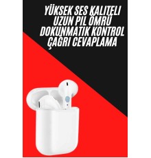 Yeni Nesil Çift Mikrofonlu Dokunmatik Kablosuz Bluetooth Kulaklık
