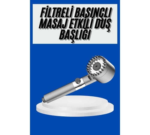 Yeni Nesil Duş Başlığı Paslanmaz Çelik Masaj Etkili Ergonomik Tasarım Su Basınçlı